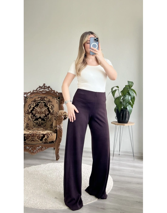 YAN PİLE ŞALVAR PANTOLON