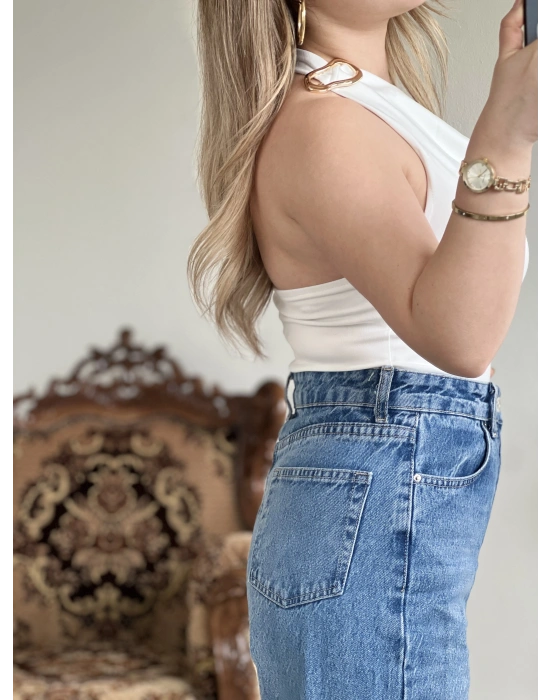 SANDY BOYUNDAN GEÇİRMELİ TOKALI BULUZ