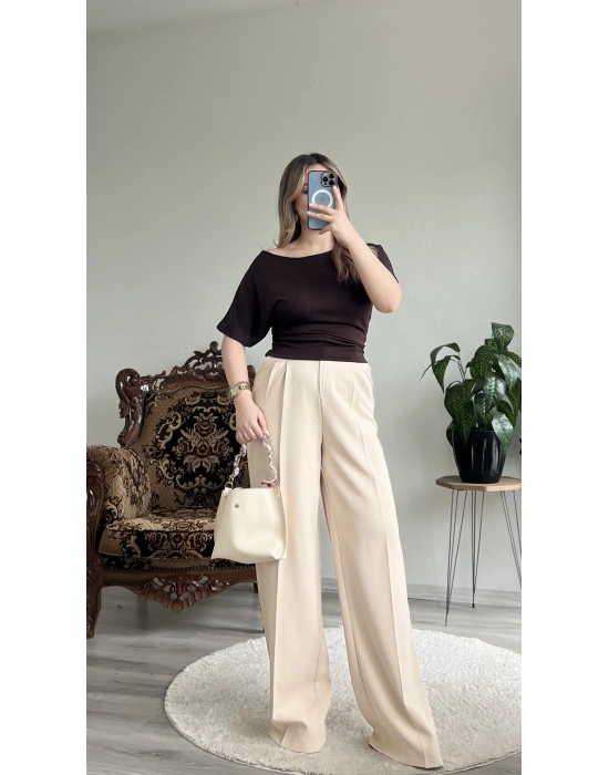 BELDEN OTURTMALI KAYIK YAKA BLUZ