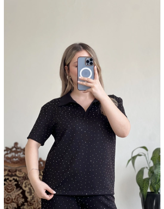 TAŞLI POLO YAKA TAKIM