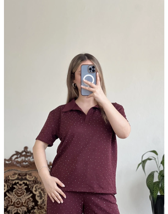 TAŞLI POLO YAKA TAKIM