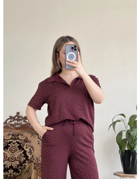 TAŞLI POLO YAKA TAKIM