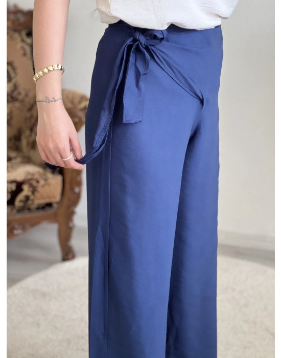 BAĞLAMALI KETEN PANTOLON