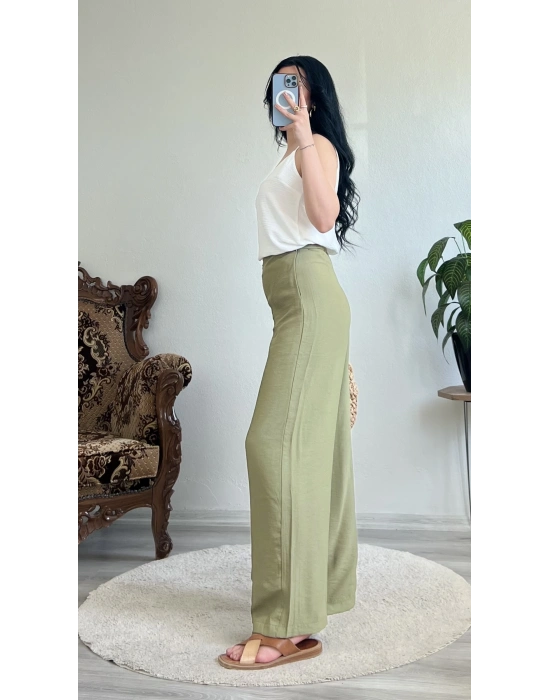 BAĞLAMALI KETEN PANTOLON