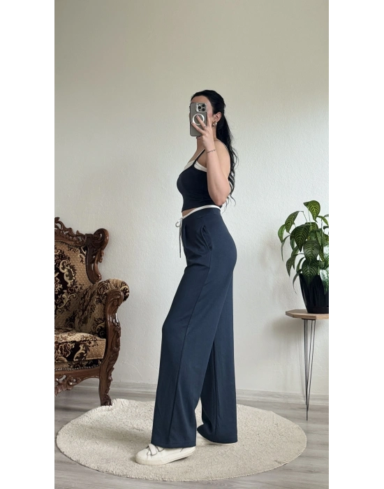 KEMER DETEYLI CROP TAKIM