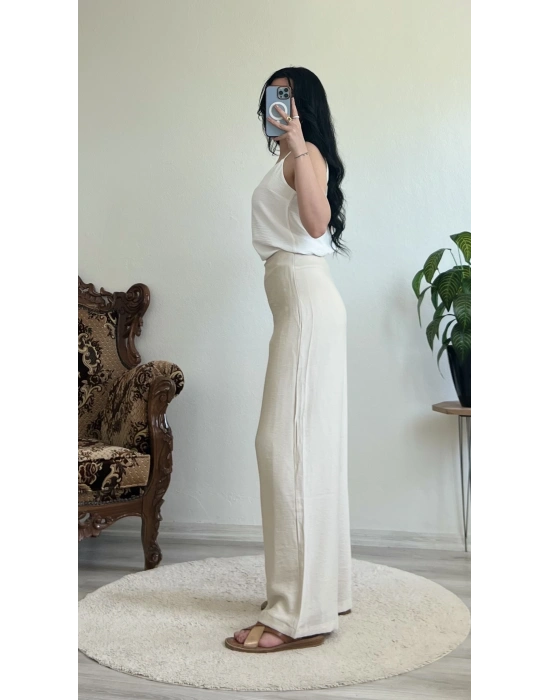 BAĞLAMALI KETEN PANTOLON