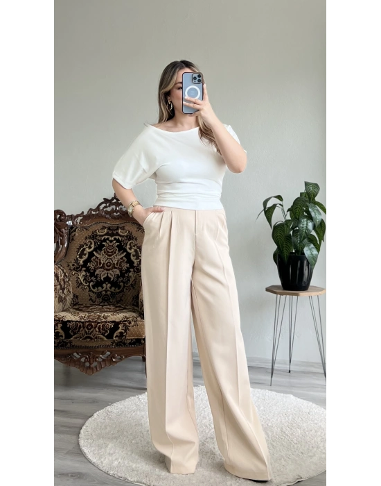 BELDEN OTURTMALI KAYIK YAKA BLUZ