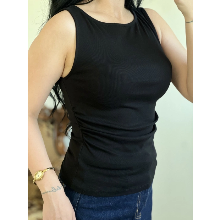 DİLVİN BÜZGÜLÜ KAYIK YAKA BODY