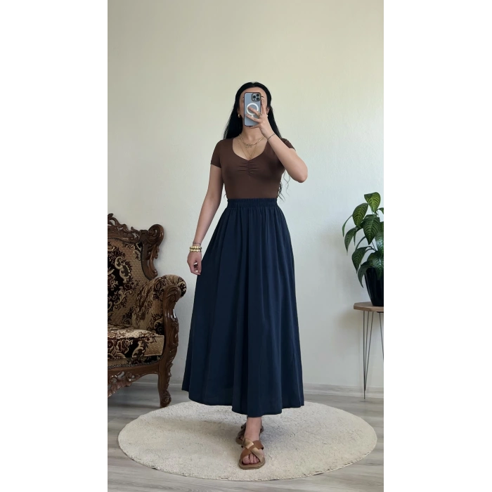 ÖN BÜZGÜLÜ V YAKA CROP