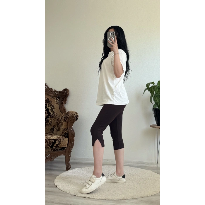 YIRTMAÇLI KAPRİ TAYT