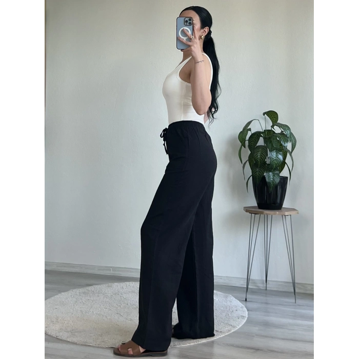FİLAMLI KETEN PANTOLON