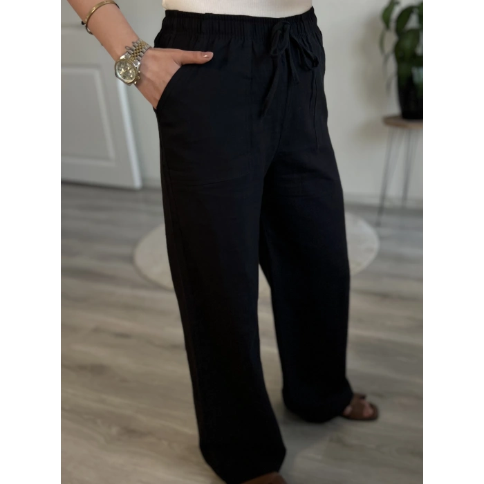 FİLAMLI KETEN PANTOLON