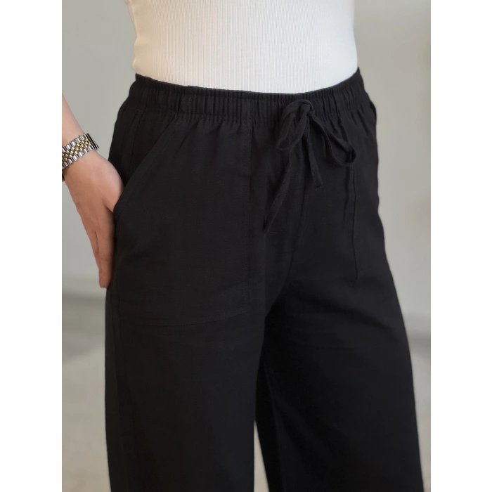 FİLAMLI KETEN PANTOLON