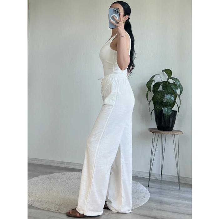 FİLAMLI KETEN PANTOLON