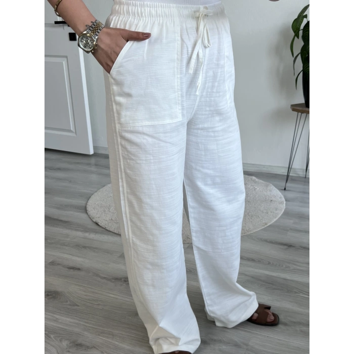 FİLAMLI KETEN PANTOLON