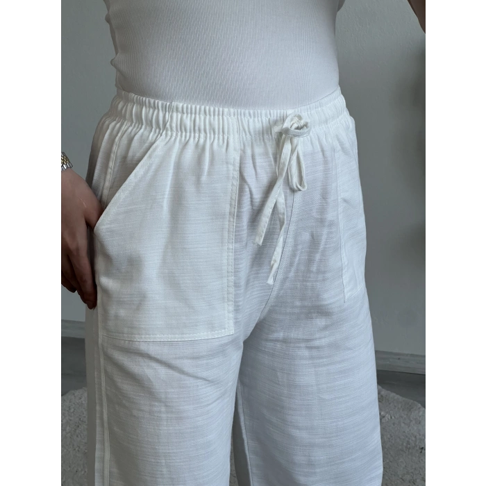 FİLAMLI KETEN PANTOLON