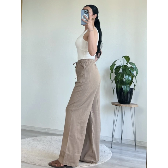 FİLAMLI KETEN PANTOLON