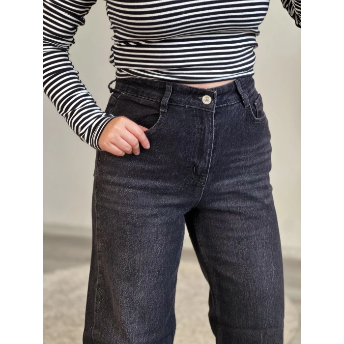 AZ LİKRALI WİDE LEG JEAN