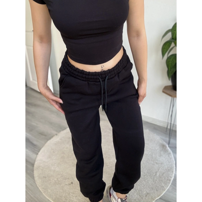 ÜÇ İPLİK PAÇASI LASTİKLİ JOGGER EŞOFMAN ALTI