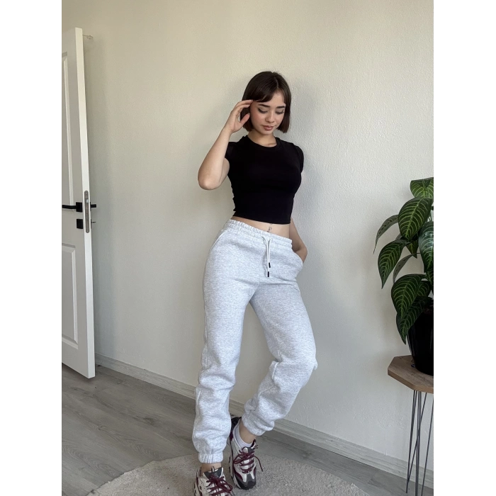 ÜÇ İPLİK PAÇASI LASTİKLİ JOGGER EŞOFMAN ALTI