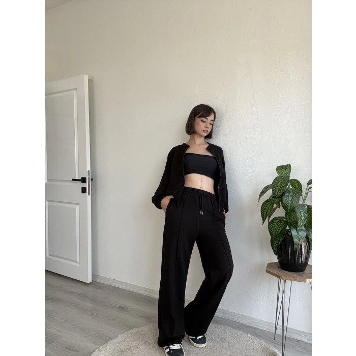 ÜÇ İPLİK CEKETLİ BOMBER TAKIM