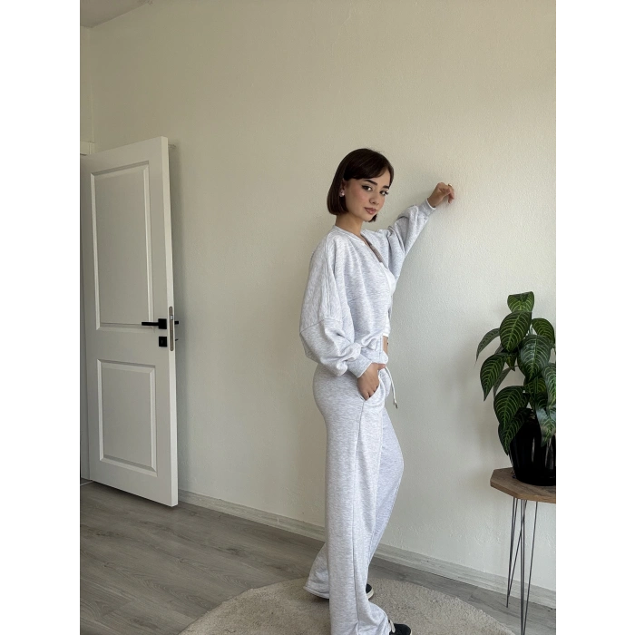 ÜÇ İPLİK CEKETLİ BOMBER TAKIM