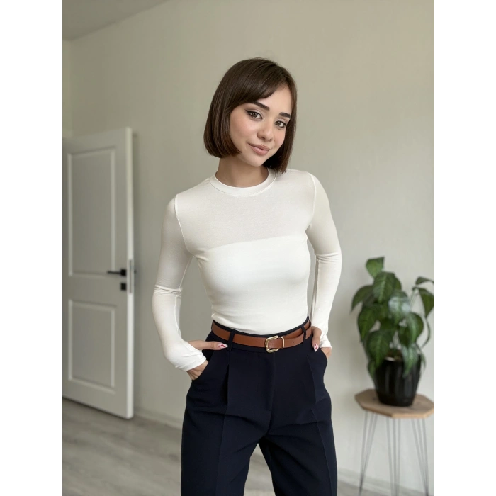 KAROL KEMERLİ HAVUÇ KESİM PANTOLON