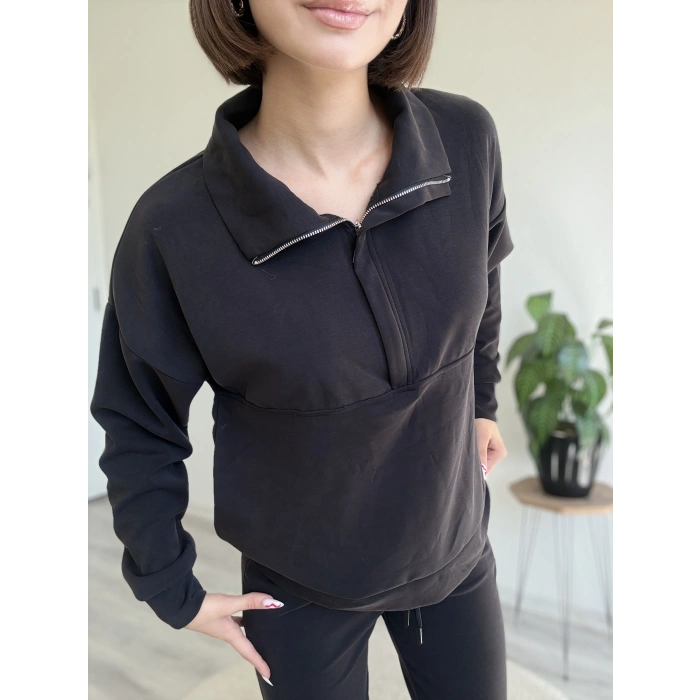 YAKA FERMUARLI PAÇA LASTİLİ MODAL TAKIM