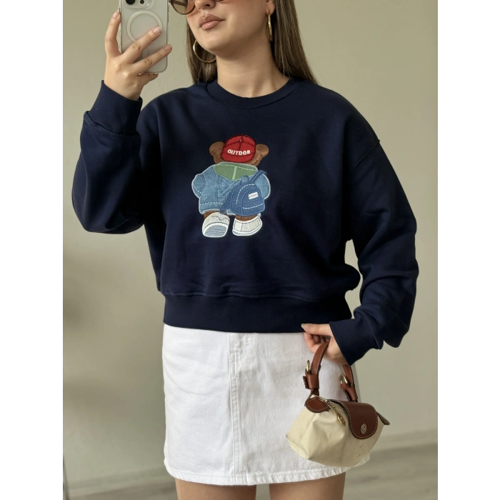 AYICIKLI OUTDOOR NAKIŞLI SWEAT
