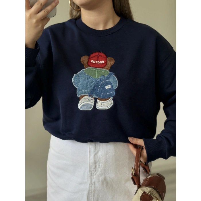 AYICIKLI OUTDOOR NAKIŞLI SWEAT