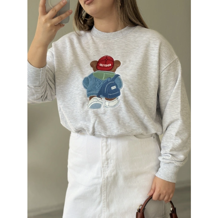 AYICIKLI OUTDOOR NAKIŞLI SWEAT