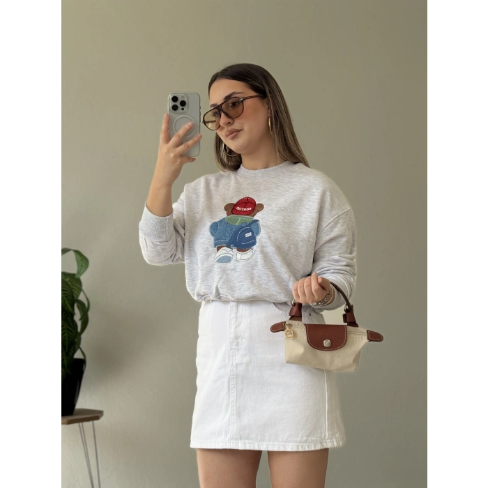 AYICIKLI OUTDOOR NAKIŞLI SWEAT