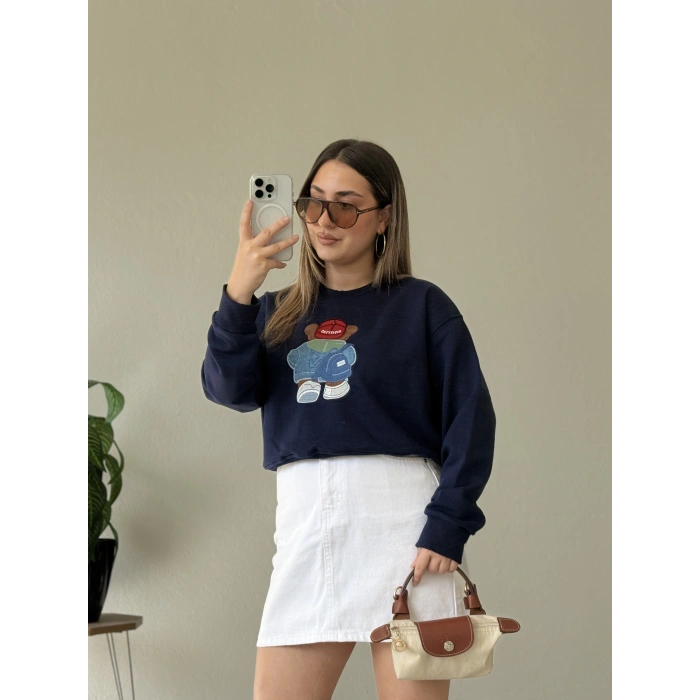AYICIKLI OUTDOOR NAKIŞLI SWEAT