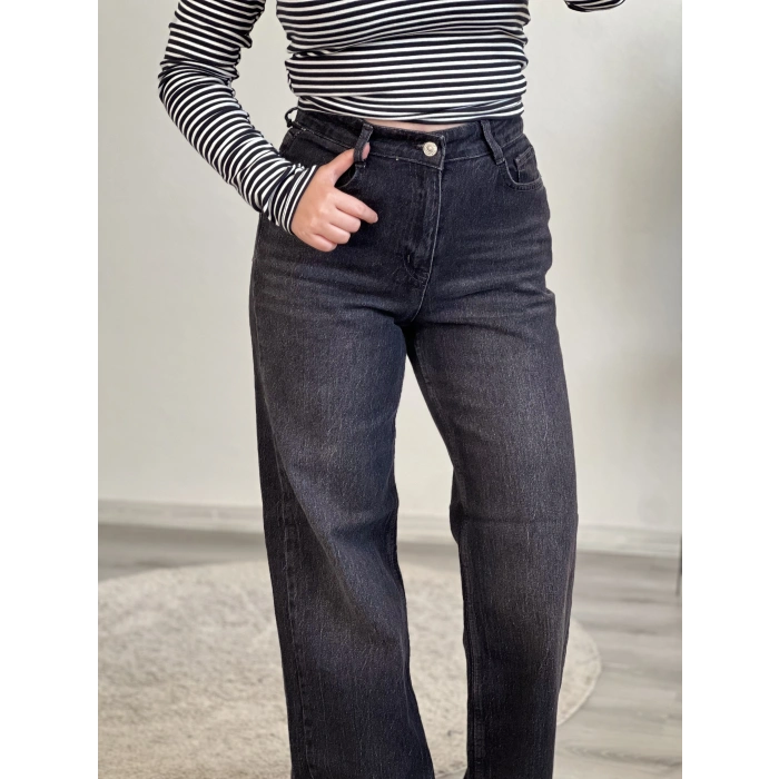 AZ LİKRALI WİDE LEG JEAN