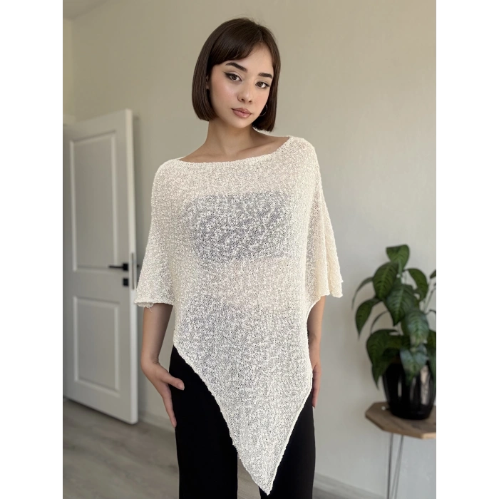 BÖCEK KUMAŞ ASİMETRİK BLUZ