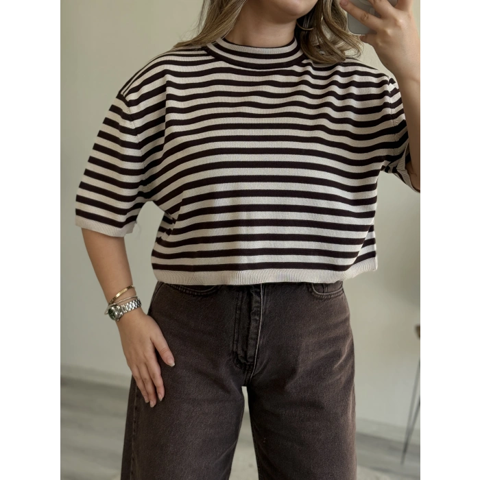 ÇİZGİLİ GARNİLİ TRİKO