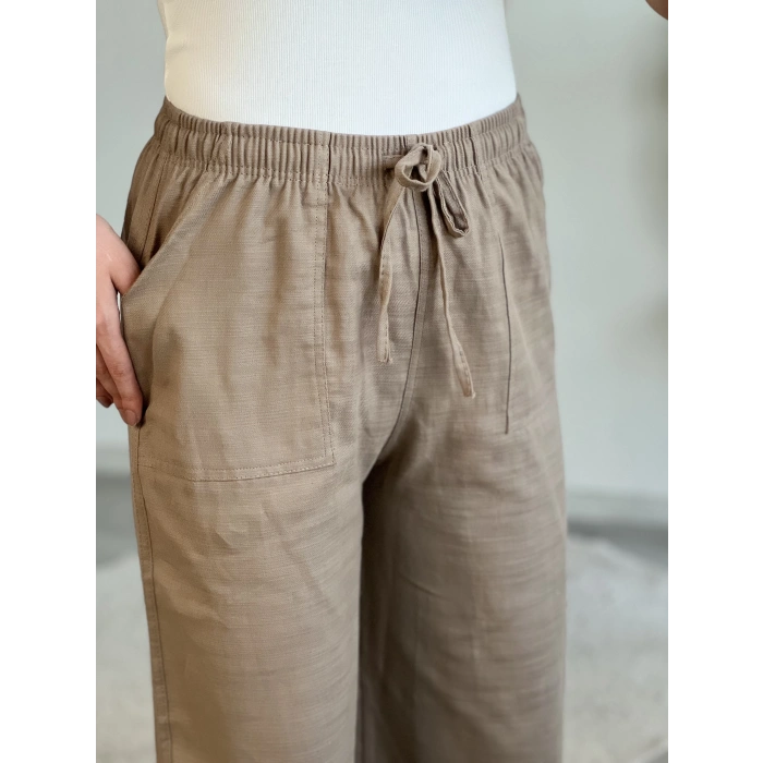 FİLAMLI KETEN PANTOLON
