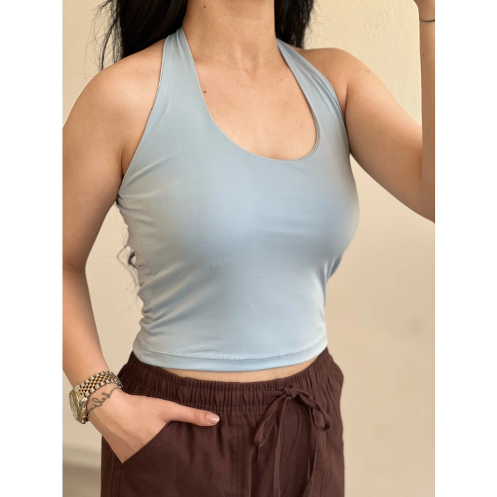 HALTER YAKA BASİC BLUZ