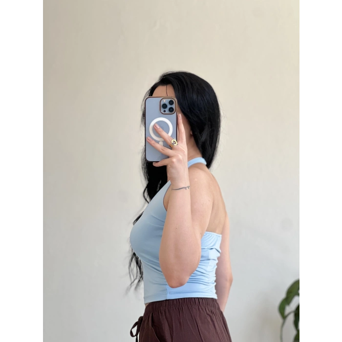 HALTER YAKA BASİC BLUZ