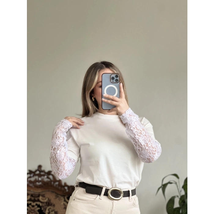 KOLU DANTEL T-SHIRT