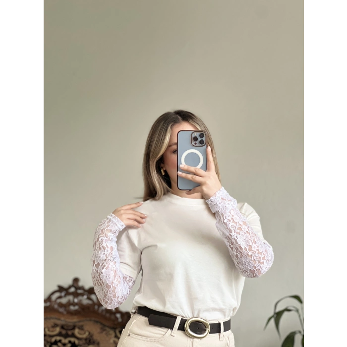 KOLU DANTEL T-SHIRT