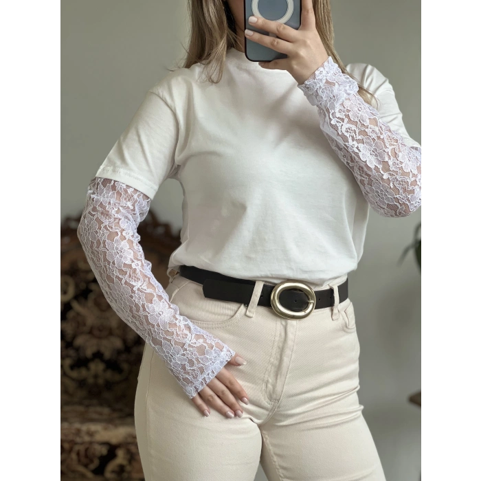 KOLU DANTEL T-SHIRT