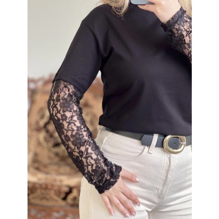 KOLU DANTEL T-SHIRT