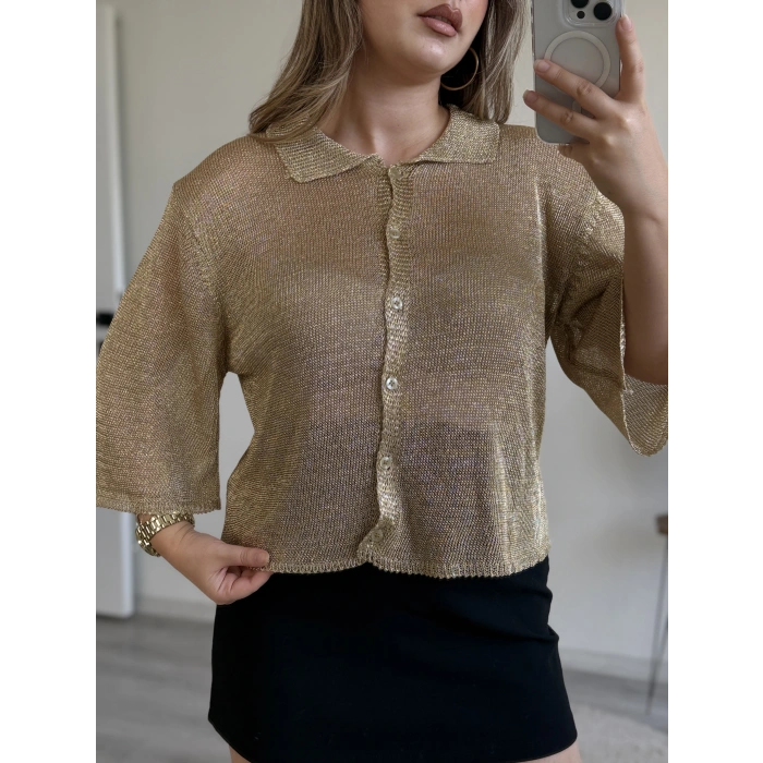 METALİK POLO YAKA HIRKA