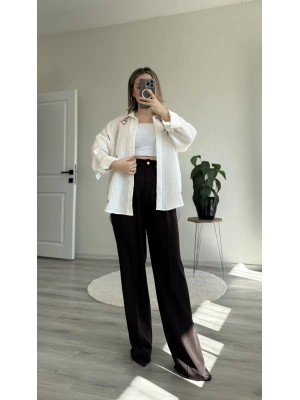 BEL LASTİKLİ PALAZZO PANTOLON