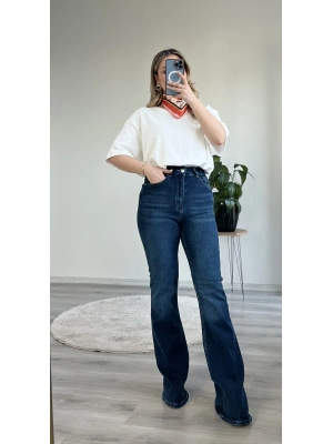 KOYU YIKAMALI YEŞİL TİNTLİ İSPANYOL PAÇA KOT -JEAN