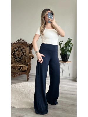 YAN PİLE ŞALVAR PANTOLON