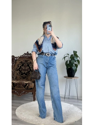 MAVİ ÇİZGİLİ GÖMLEK