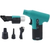Mini Jet Fan Yeşil El Taşıma Güçlü Hava Duster 120000 RPM Spor Pet Saç Kurutucu, 3000mAh Lityum Pil, Hafif Cep Boyutu Taşınabilir Soğutma Cihazı, Rüzgar Hızı 50m/S Kar üfleyici