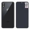 Apple İphone Xs Arka Pil Batarya Kapağı+ Kamera Lens-Siyah